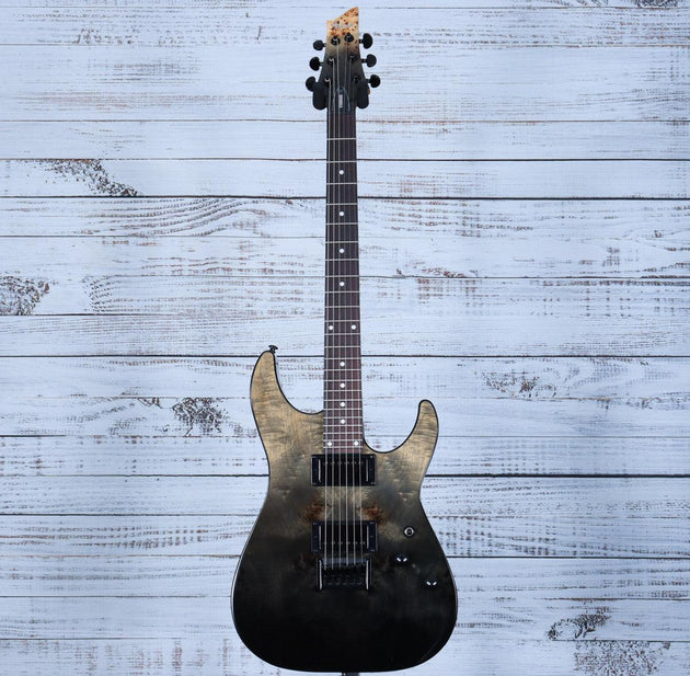 Schecter Standard Series C-1 | Black Fade Burst Burl