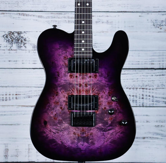 Schecter Standard Series PT | Purple Burst Burl