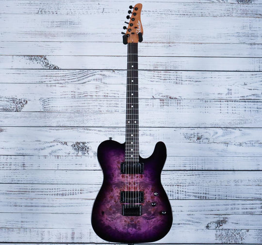 Schecter Standard Series PT | Purple Burst Burl