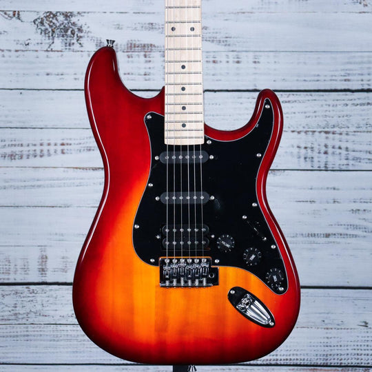 Amati H-Series Double Cut-Away HSS Electric Guitar | Classic Cherry Sunburst