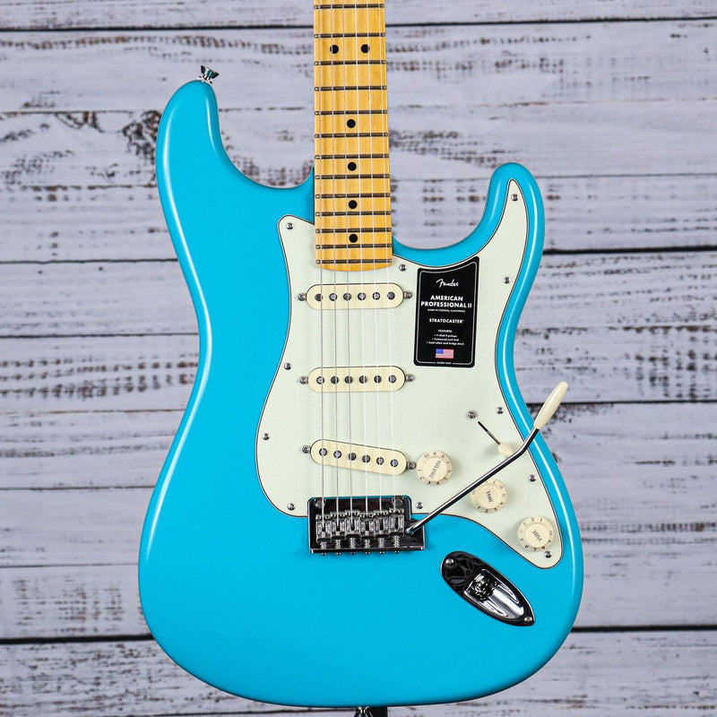 Fender American Professional II Stratocaster Electric Guitar | Miami Blue