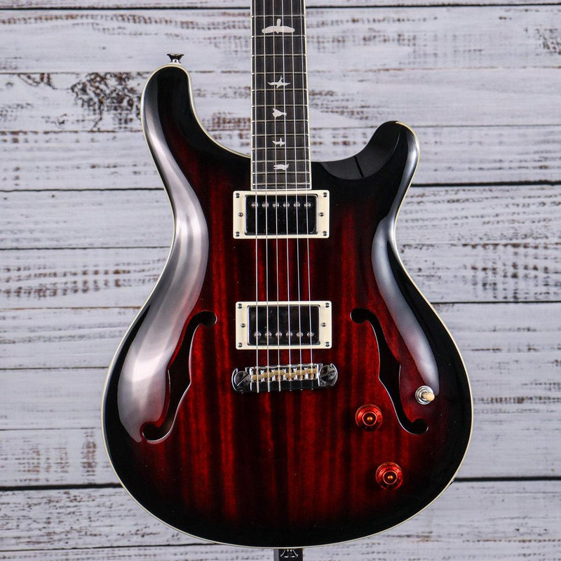 PRS SE Hollowbody Standard Electric Guitar | Fire Red Burst