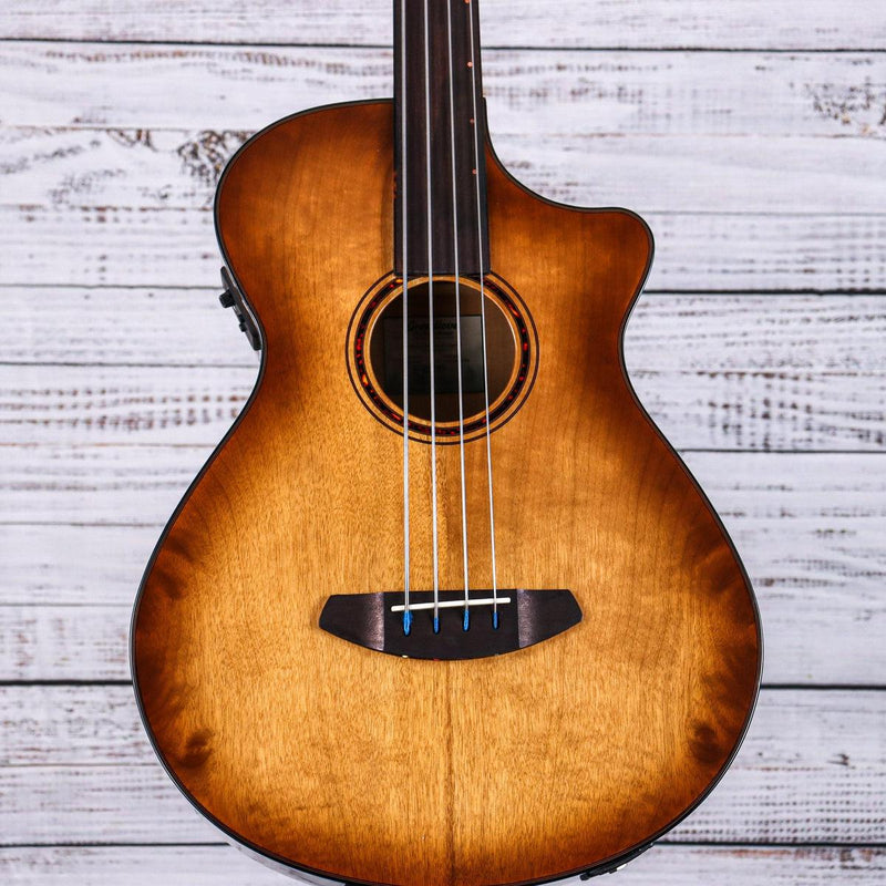 Breedlove Pursuit Exotic S Concerto Fretless CE Bass | Amber