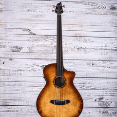 Breedlove Pursuit Exotic S Concerto Fretless CE Bass | Amber