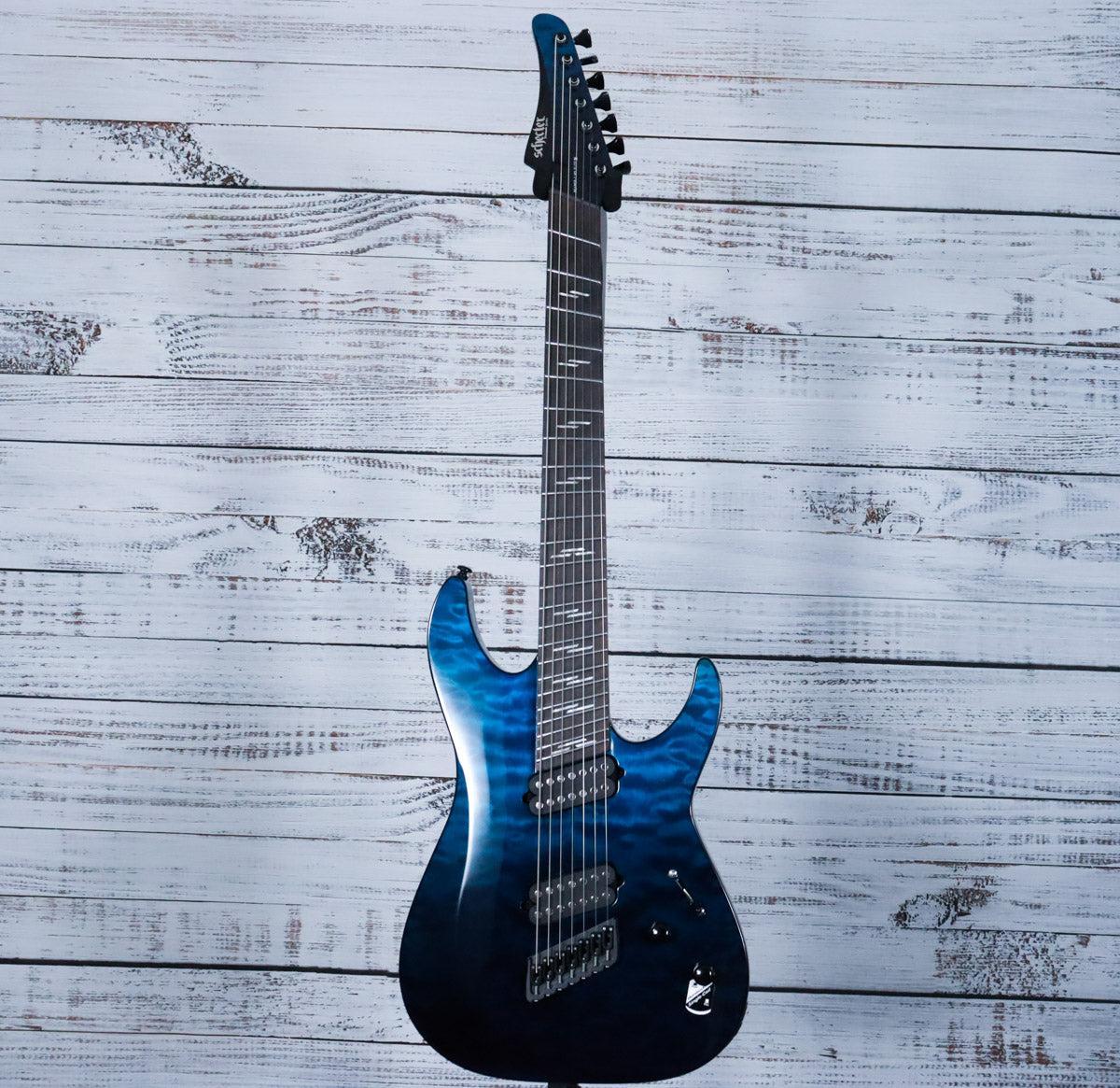 Schecter Reaper 7 Elite Multiscale | Deep Ocean Blue | Yandas Music