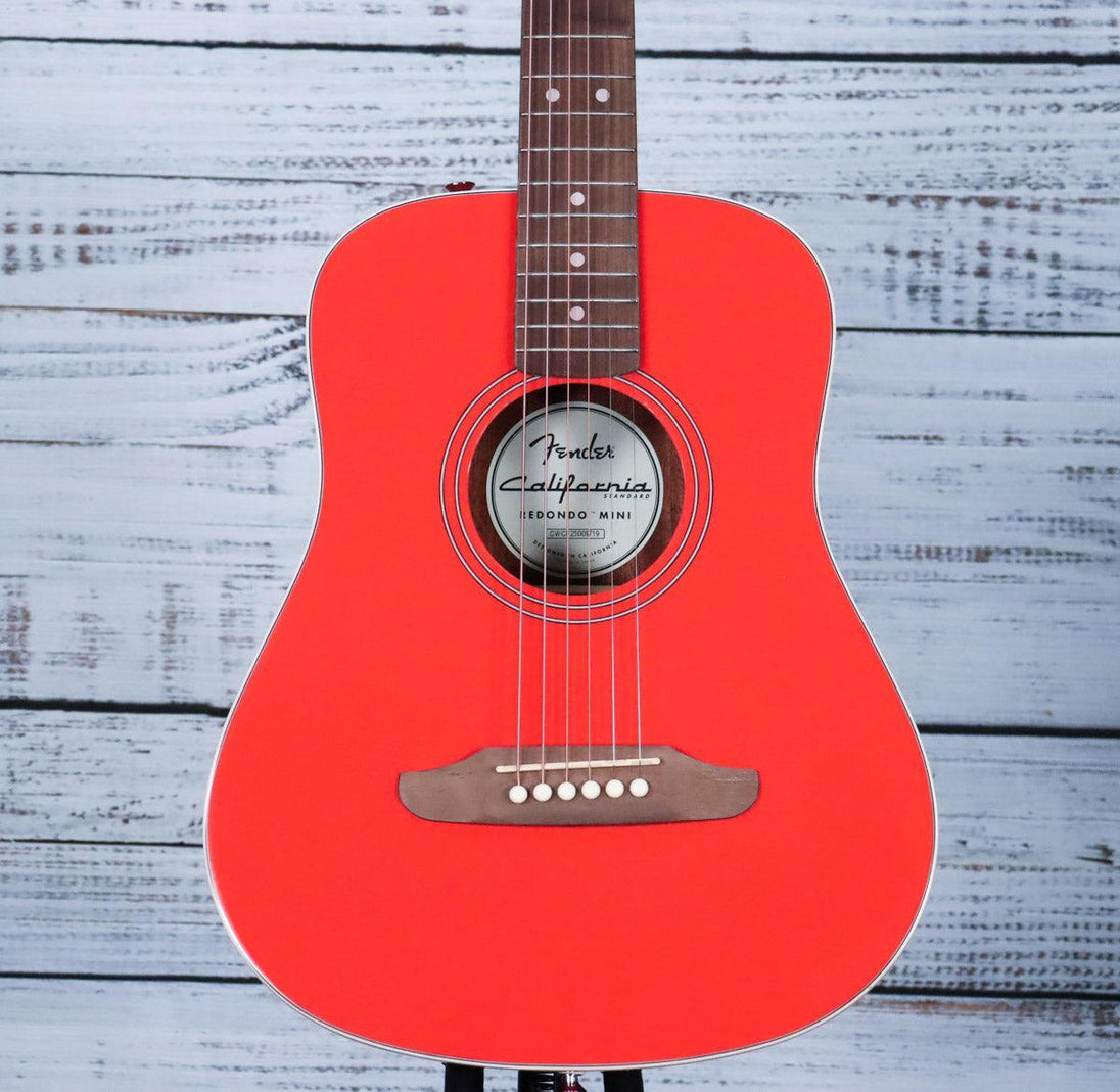 Mini Fiesta Instruments Fender California Standard Redondo Mini | Fiesta Red | Yandas Music