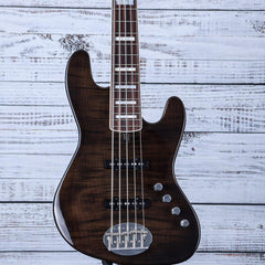 Lakland USA 5-String Bass Guitar | Black Transparent | 55-AJ