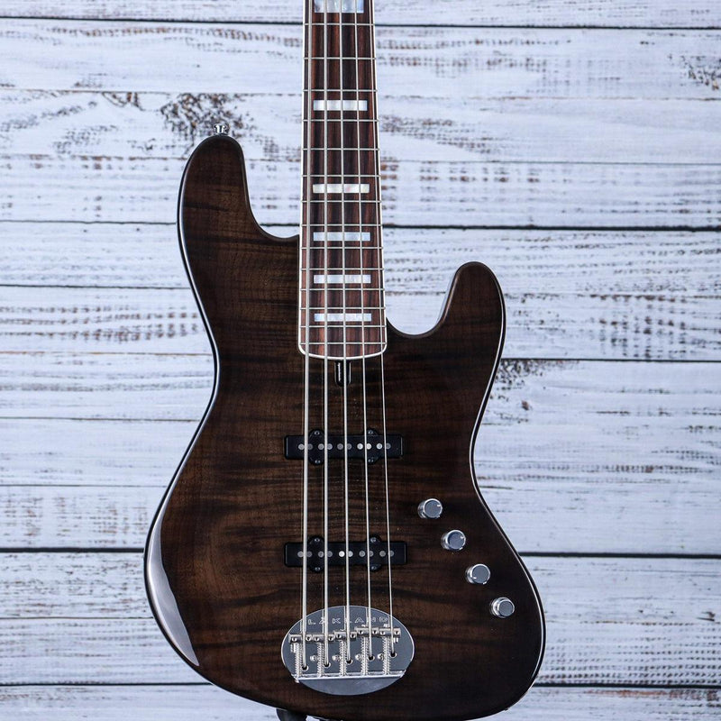 Lakland USA 5-String Bass Guitar | Black Transparent | 55-AJ