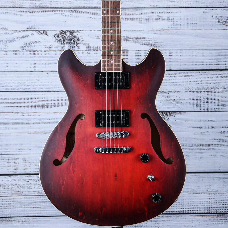 Ibanez Artcore Semi-Hollow Electric Guitar | Sunburst Red Flat | AS53