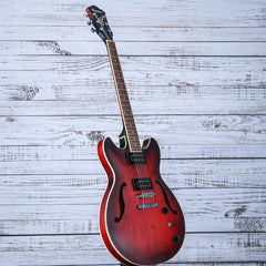 Ibanez Artcore Semi-Hollow Electric Guitar | Sunburst Red Flat | AS53