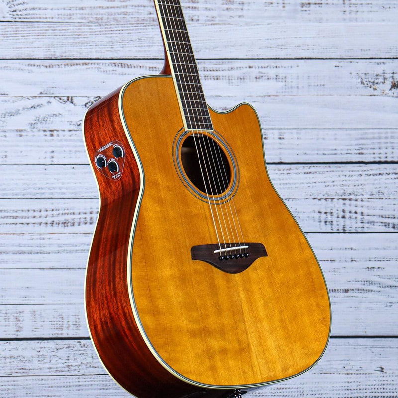 Yamaha TransAcoustic Acoustic Electric Guitar with Built-in Effects | Vintage Tint