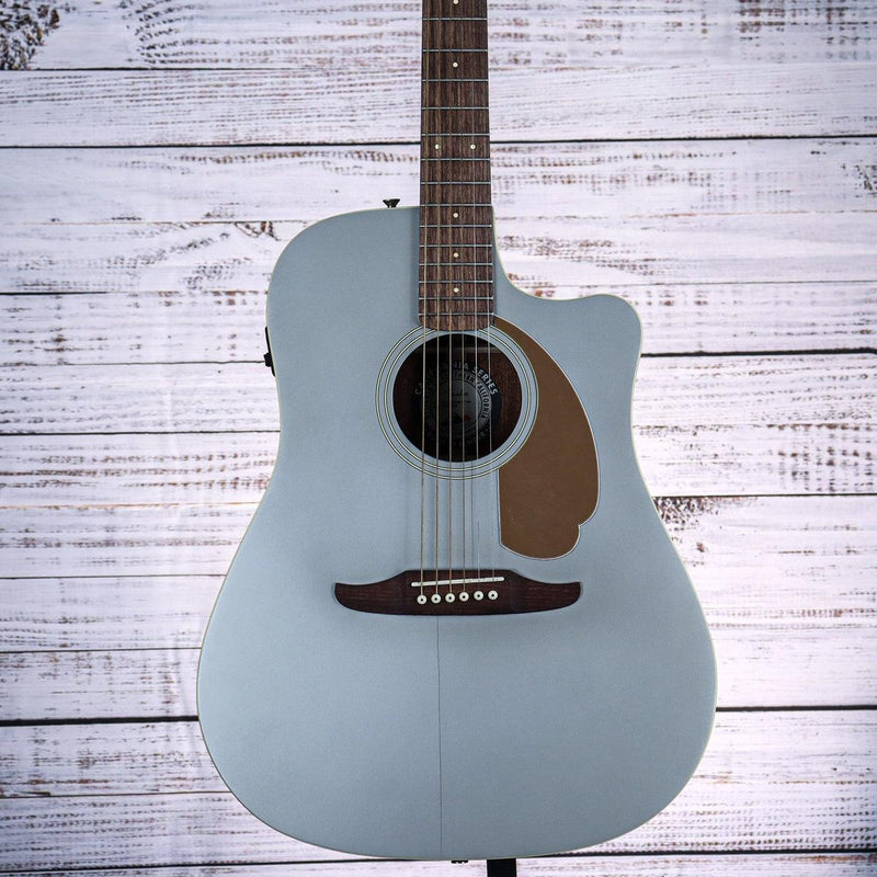 Fender Redondo Player Acoustic Electric Guitar | Slate Satin | *Cracked Top*
