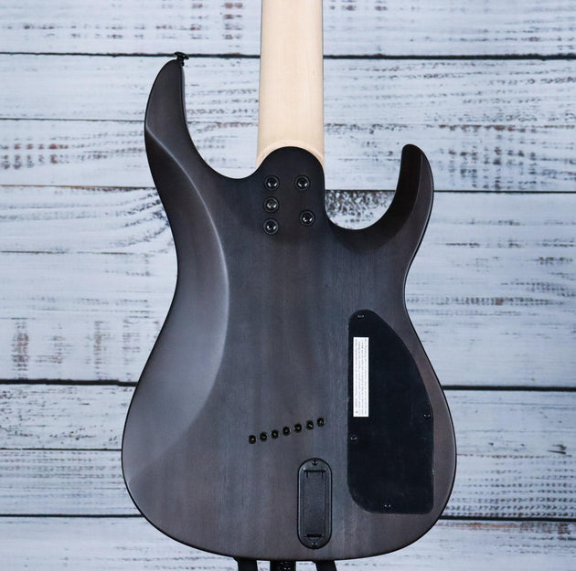 Legator Ninja N7FSSL Left Handed Multiscale Electric Guitar | Black Flame