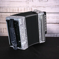 Hohner Corona II Diatonic Accordion | G\C\F | White | 3500GW