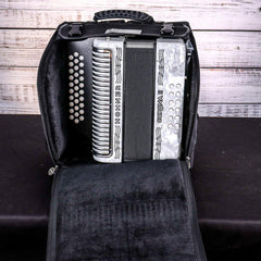 Hohner Corona II Diatonic Accordion | G\C\F | White | 3500GW
