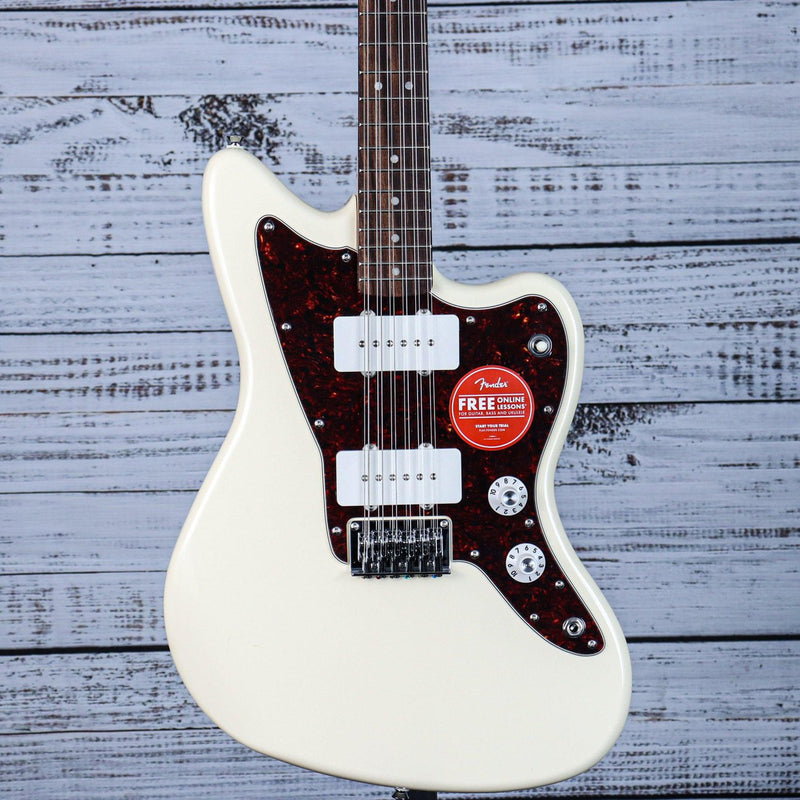 Squier Paranormal Jazzmaster XII Guitar | Olympic White