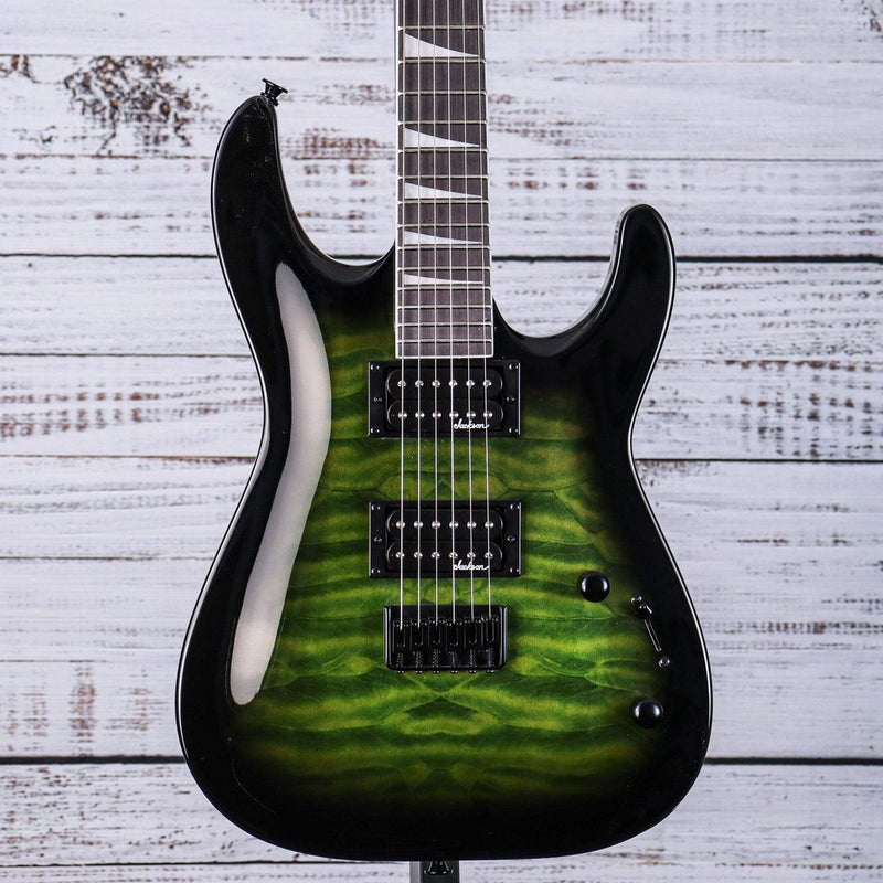Jackson JS32Q DKA HT Dinky Electric Guitar | Green Burst
