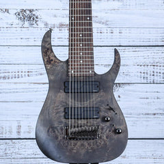 Ibanez RG9PB 9 String Electric Guitar | Transparent Gray Flat