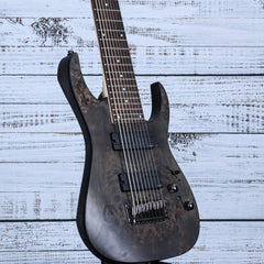 Ibanez RG9PB 9 String Electric Guitar | Transparent Gray Flat