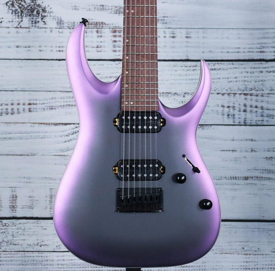 Ibanez RGA742EX RGA Standard 7str Electric Guitar | Black Aurora Burst Matte