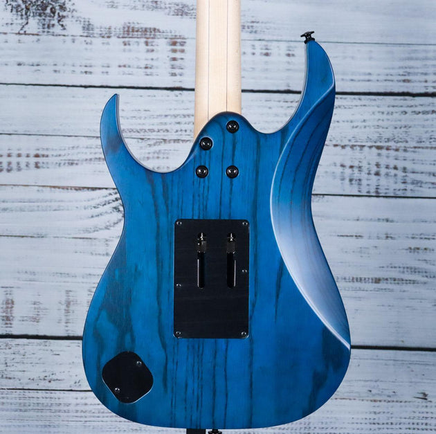 Ibanez RG653DX RG Prestige 6str Electric Guitar | Transparent Deep Blue Flat