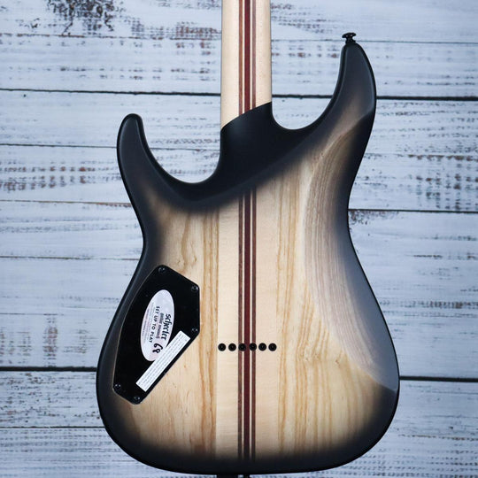 Schecter C-1 Pale Moon | Natural Satin with Black Burst