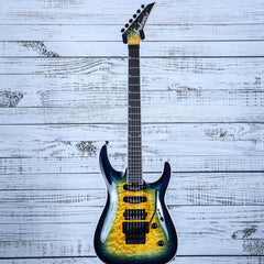 Jackson Pro Plus Series Soloist SLA3Q Guitar | Amber Blue Burst