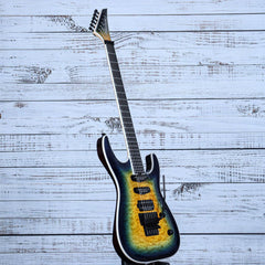 Jackson Pro Plus Series Soloist SLA3Q Guitar | Amber Blue Burst