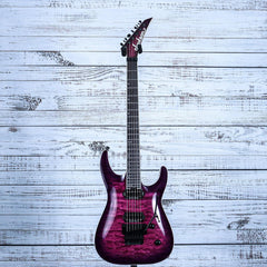 Jackson Pro Plus Series Dinky DKAQ Guitar | Transparent Purple Burst