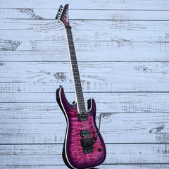 Jackson Pro Plus Series Dinky DKAQ Guitar | Transparent Purple Burst