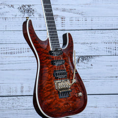 Jackson Pro Plus Series Soloist SLA3Q Guitar | Amber Tiger Eye