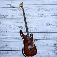 Jackson Pro Plus Series Soloist SLA3Q Guitar | Amber Tiger Eye