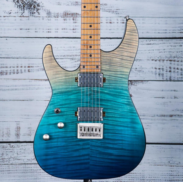Schecter Left-Handed C-1 Standard Plus | Blue Fade