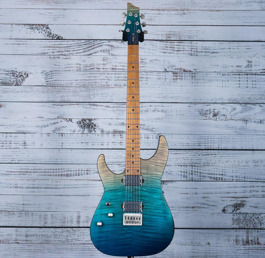 Schecter Left-Handed C-1 Standard Plus | Blue Fade