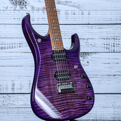 Ernie Ball Music Man JP15 Electric Guitar | Purple Nebula Flame Top