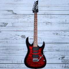 Ibanez GRX70QA GIO Series Electric Guitar | Transparent Red Burst