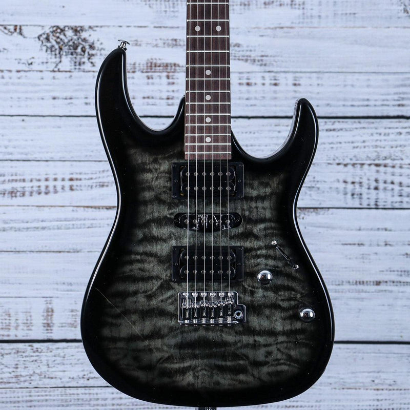 Ibanez GRX70QA GIO Series Electric Guitar | Transparent Black Sunburst