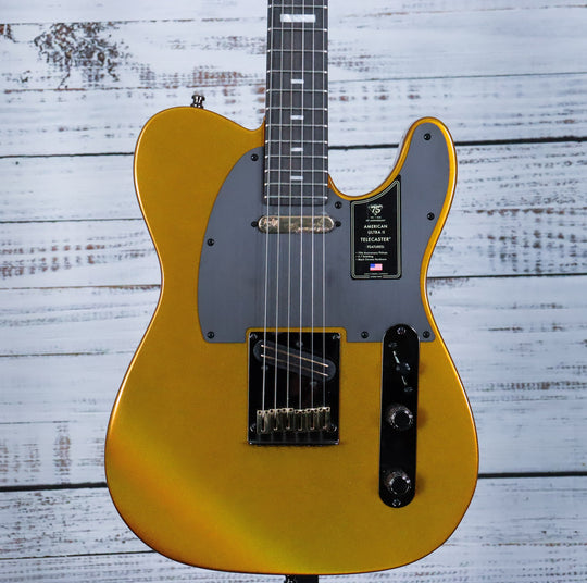 Fender 75th Anniversary American Ultra II Telecaster w/Case | Liquid Gold