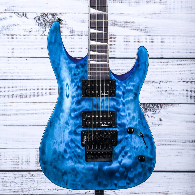 Jackson Dinky Arch Top JS32Q DKA Electric Guitar | Transparent Blue