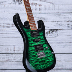 Ibanez GRX70QATVT GIO Series Electric Guitar | Trans Emerald Burst