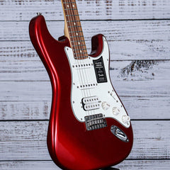 Fender Player Stratocaster Electric Guitar HSS | Candy Apple Red