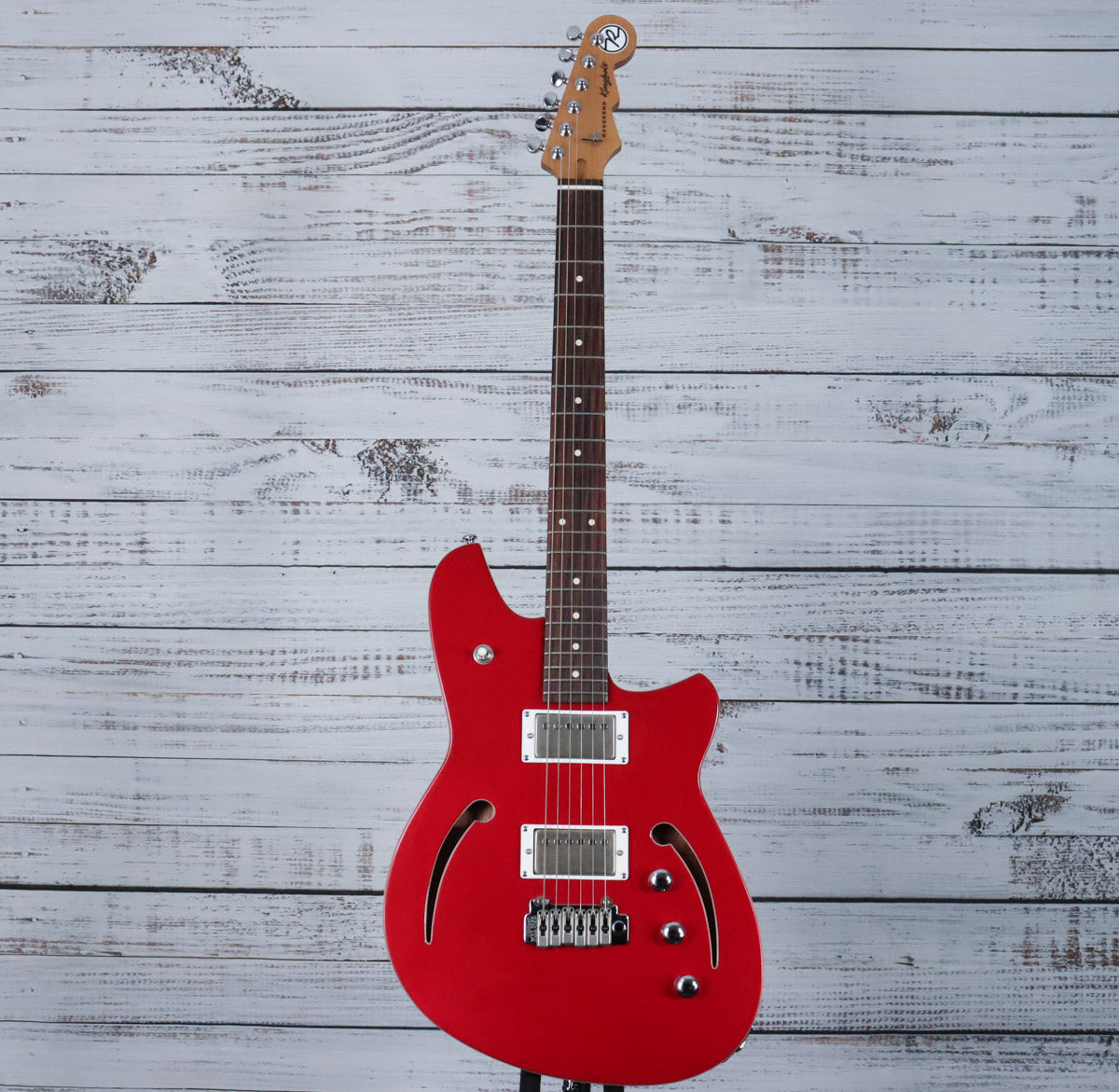 Reverend Kingbolt Air HH Semi-Hollow Electric Guitar | Metallic Cherry