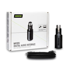 Shure Motive MVX2U XLR to USB Adapter Recording Interface