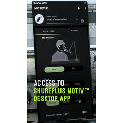 Shure Motive MVX2U XLR to USB Adapter Recording Interface