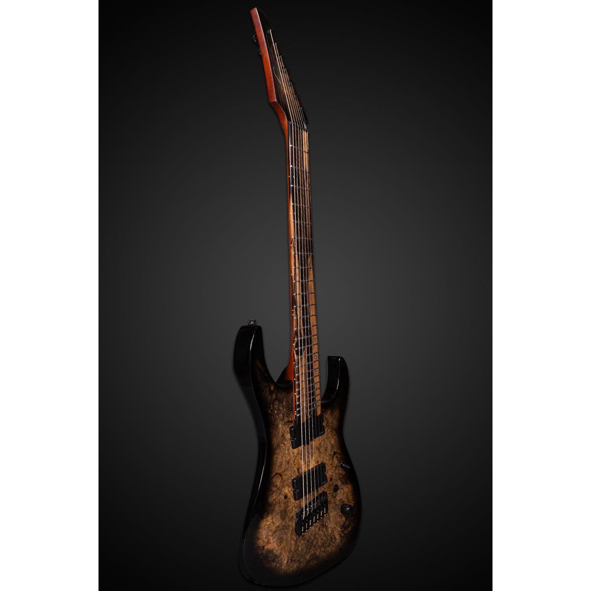 ギター Legator Ninja N7FOD Jupiter Buckeye Burl Legator Ninja N7FOD Multiscale Electric Guitar | Jupiter Burst| Yandas