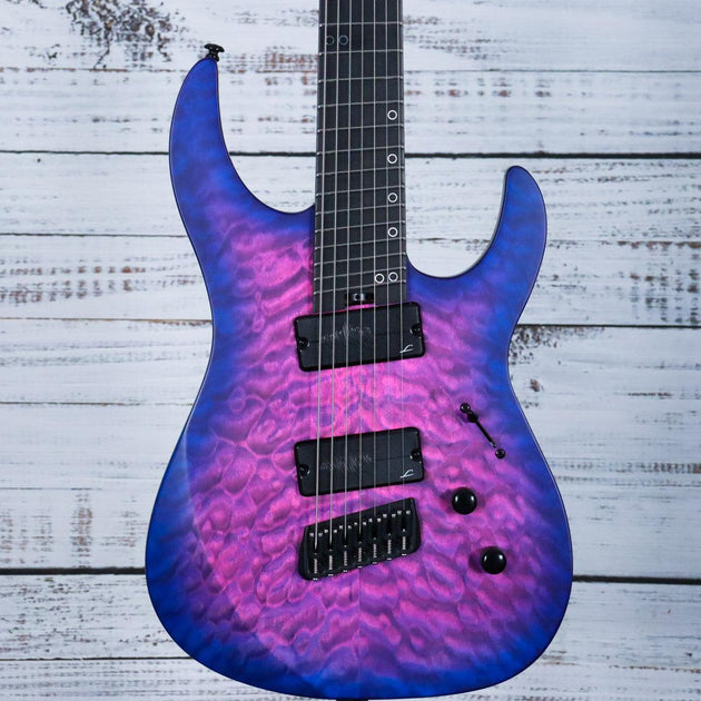 Legator Ninja N7FSS 7str Multiscale Electric Guitar | Hyper Nova Blue