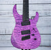 Legator Ninja N7FSS 7str Multiscale Electric Guitar | Purple Quilt