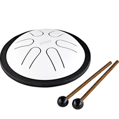 NINO Percussion Mini Melody Steel Tongue Drum | White | 6"