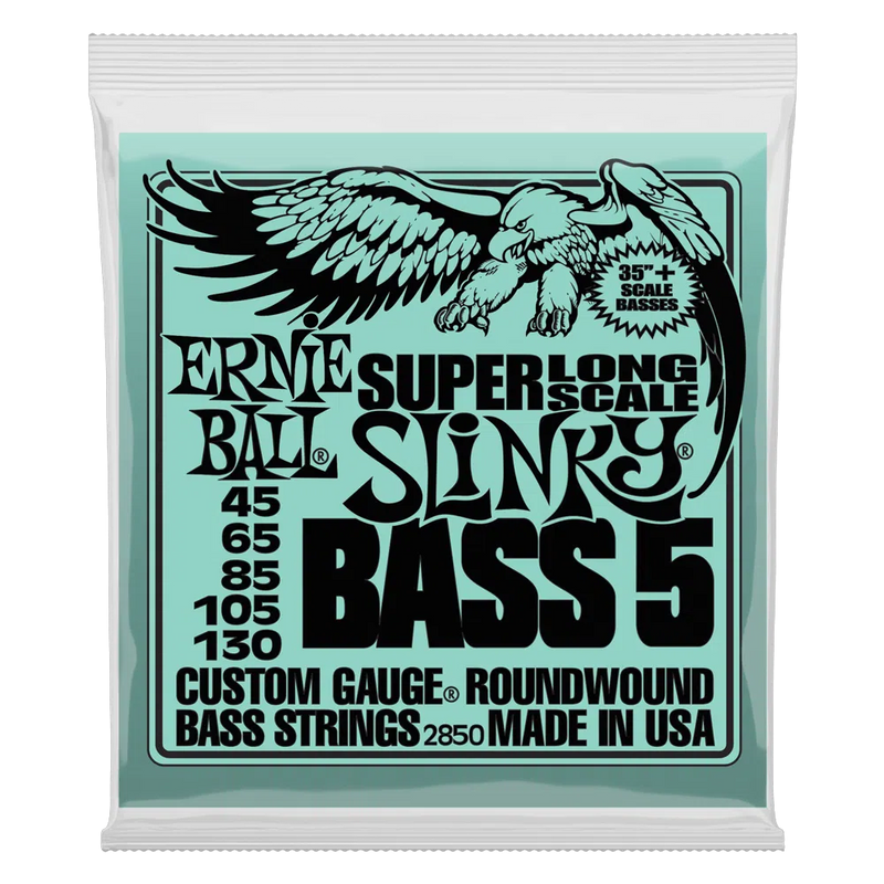 Ernie Ball Slinky Nickel Wound Super Long Scale | 5 String bass | 45/130