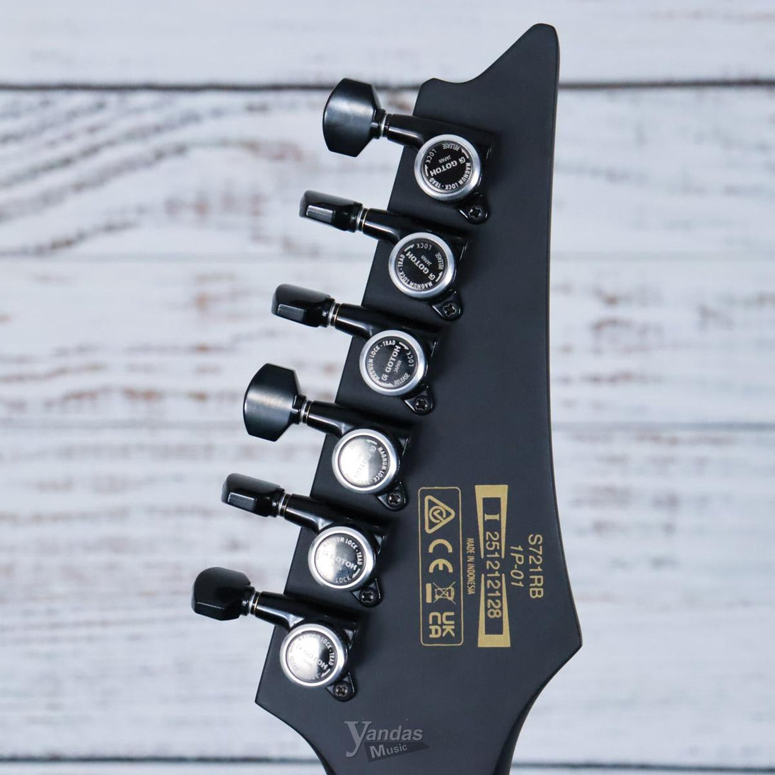 Ibanez S721RB S Iron Label Electric Guitar | Black Flat
